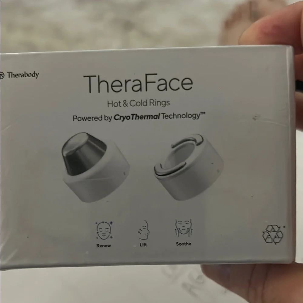 Therabody TheraFace Hot & Cold Rings - Silver